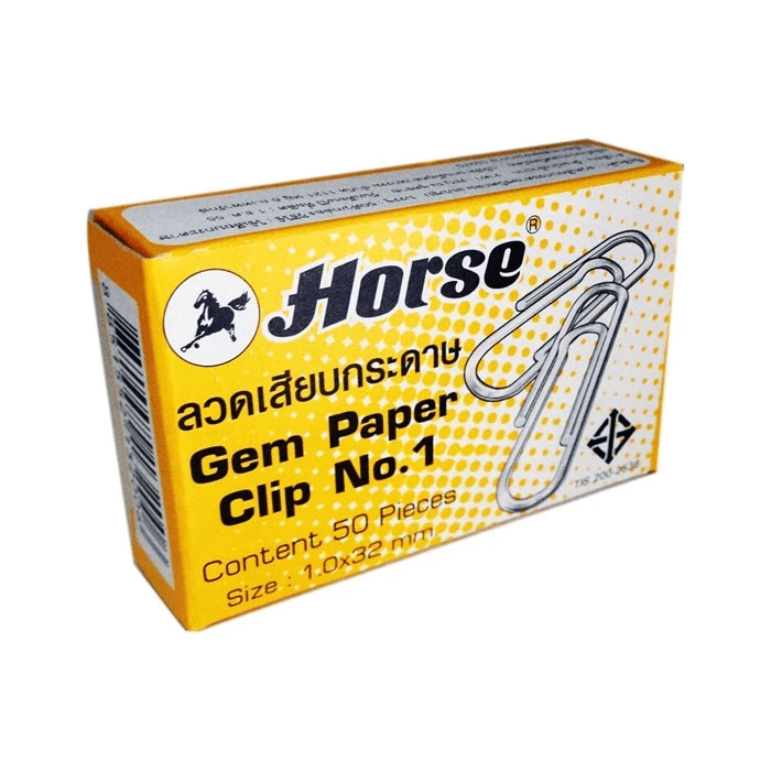 ลวดเสียบกระดาษ HORSE (ตราม้า) #1_0